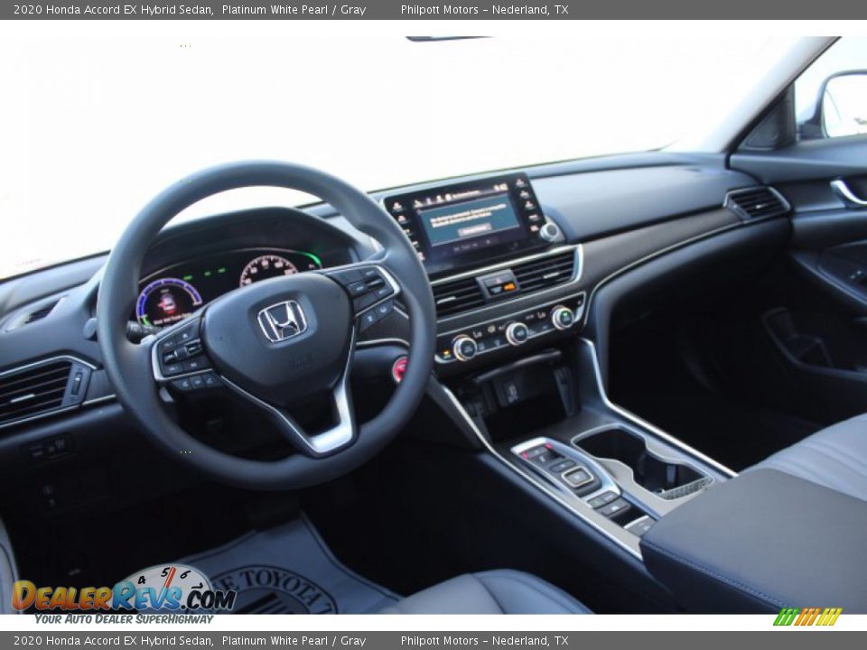 2020 Honda Accord EX Hybrid Sedan Platinum White Pearl / Gray Photo #21