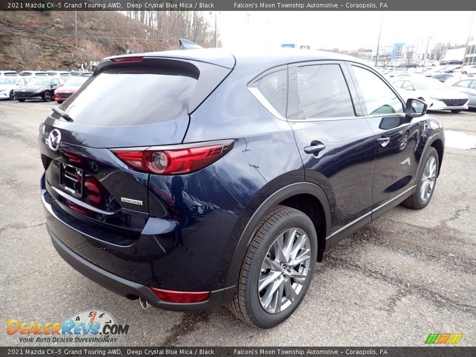 2021 Mazda CX-5 Grand Touring AWD Deep Crystal Blue Mica / Black Photo #2