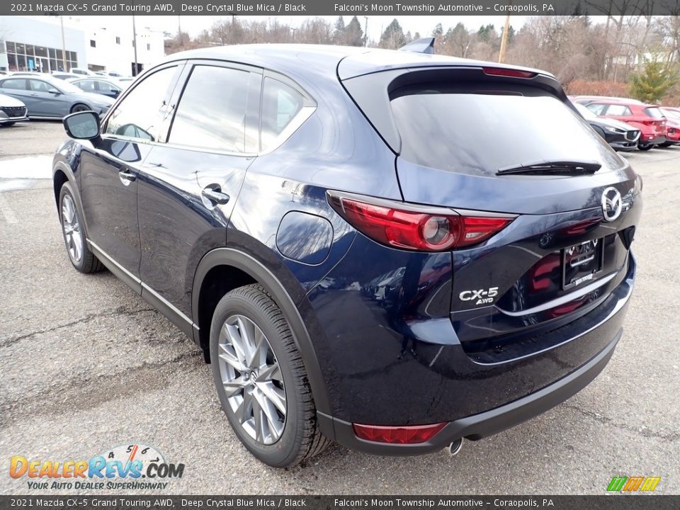 2021 Mazda CX-5 Grand Touring AWD Deep Crystal Blue Mica / Black Photo #6