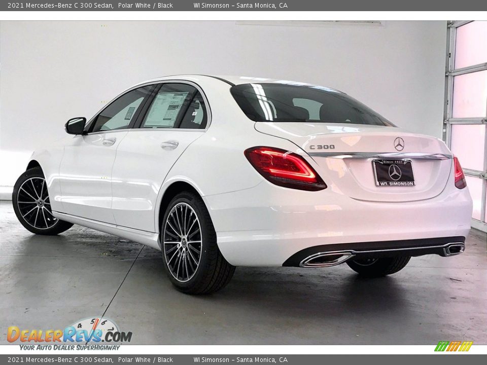 2021 Mercedes-Benz C 300 Sedan Polar White / Black Photo #2