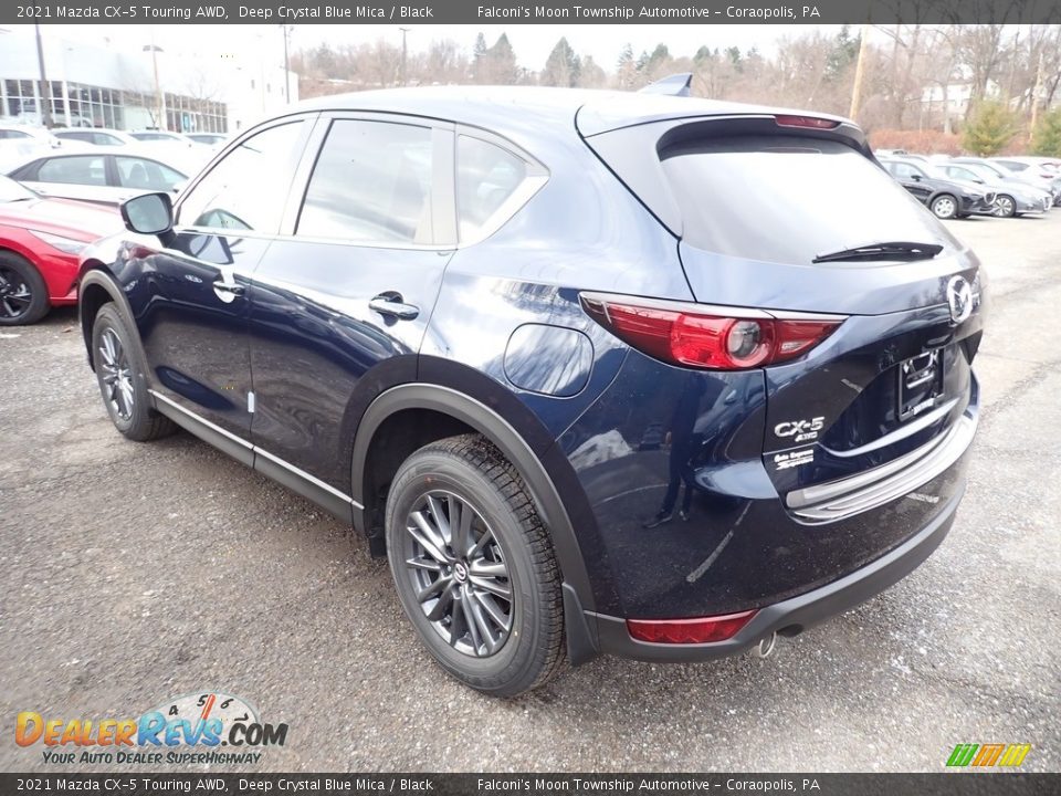 2021 Mazda CX-5 Touring AWD Deep Crystal Blue Mica / Black Photo #6