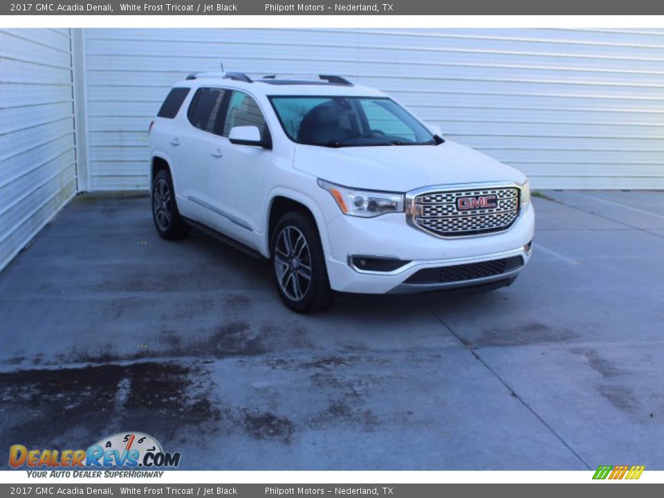 2017 GMC Acadia Denali White Frost Tricoat / Jet Black Photo #2