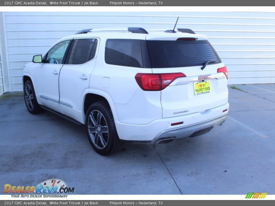 2017 GMC Acadia Denali White Frost Tricoat / Jet Black Photo #6
