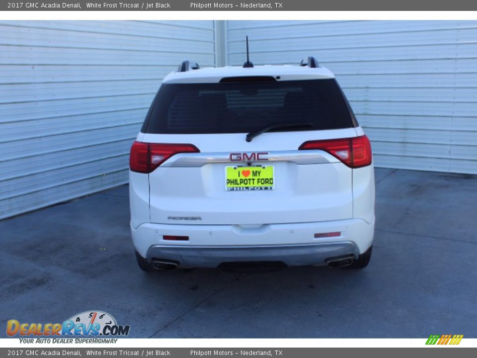 2017 GMC Acadia Denali White Frost Tricoat / Jet Black Photo #7