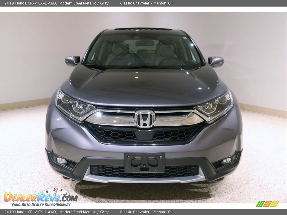 2019 Honda CR-V EX-L AWD Modern Steel Metallic / Gray Photo #2