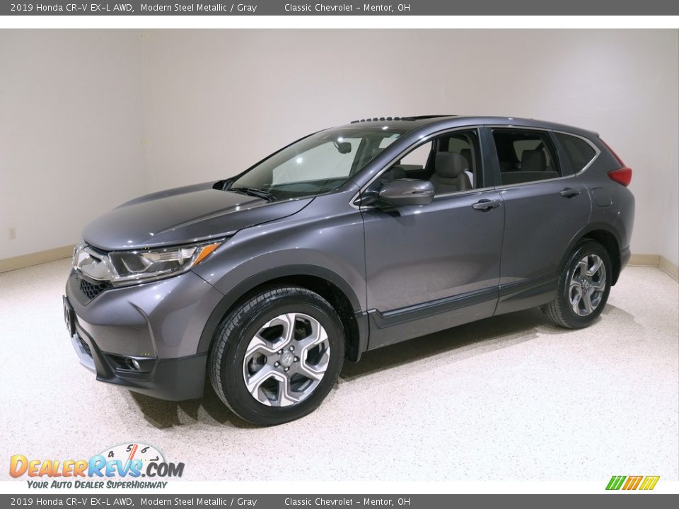 2019 Honda CR-V EX-L AWD Modern Steel Metallic / Gray Photo #3