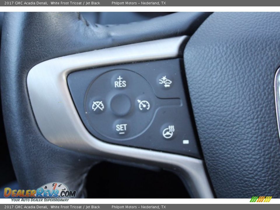 2017 GMC Acadia Denali White Frost Tricoat / Jet Black Photo #12