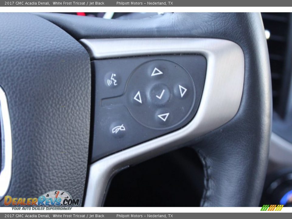 2017 GMC Acadia Denali White Frost Tricoat / Jet Black Photo #13