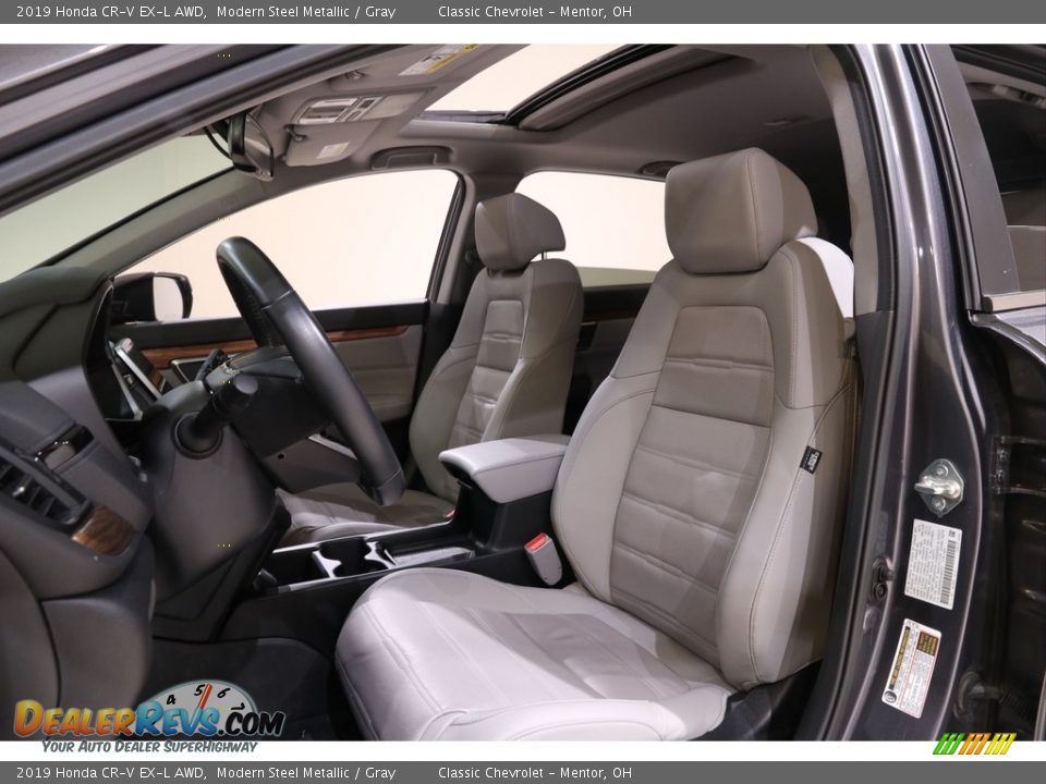 2019 Honda CR-V EX-L AWD Modern Steel Metallic / Gray Photo #6