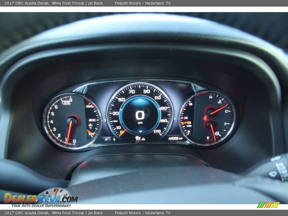 2017 GMC Acadia Denali White Frost Tricoat / Jet Black Photo #14