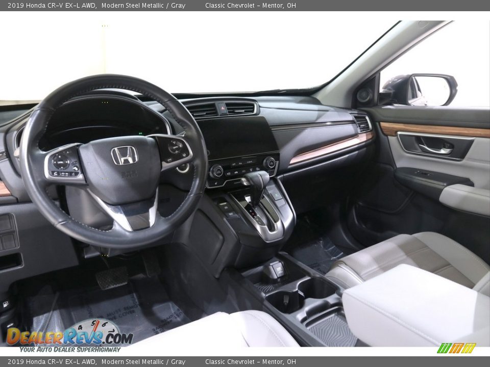 2019 Honda CR-V EX-L AWD Modern Steel Metallic / Gray Photo #7