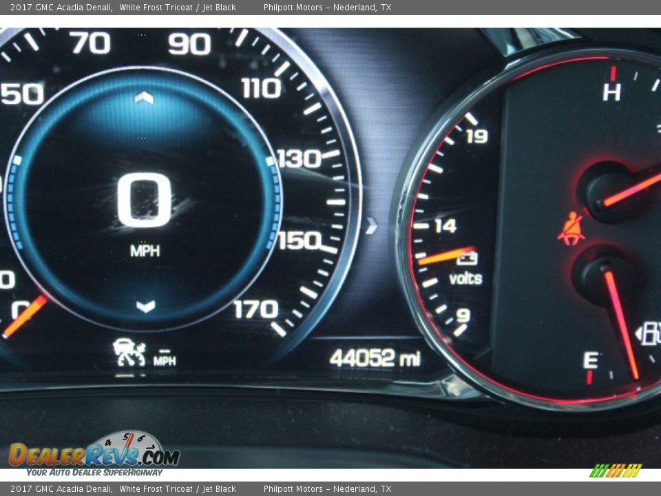 2017 GMC Acadia Denali White Frost Tricoat / Jet Black Photo #15