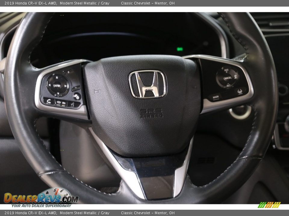 2019 Honda CR-V EX-L AWD Modern Steel Metallic / Gray Photo #8