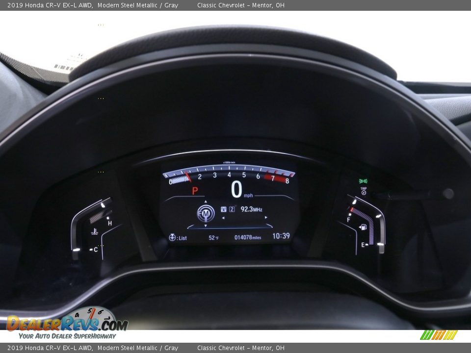 2019 Honda CR-V EX-L AWD Modern Steel Metallic / Gray Photo #9