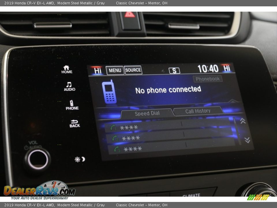 2019 Honda CR-V EX-L AWD Modern Steel Metallic / Gray Photo #15