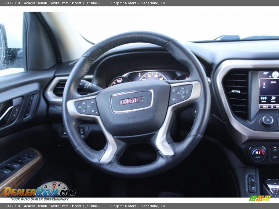 2017 GMC Acadia Denali White Frost Tricoat / Jet Black Photo #23