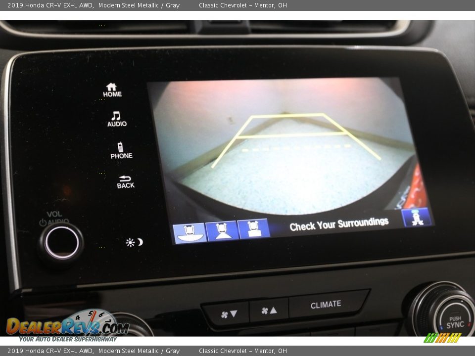 2019 Honda CR-V EX-L AWD Modern Steel Metallic / Gray Photo #19