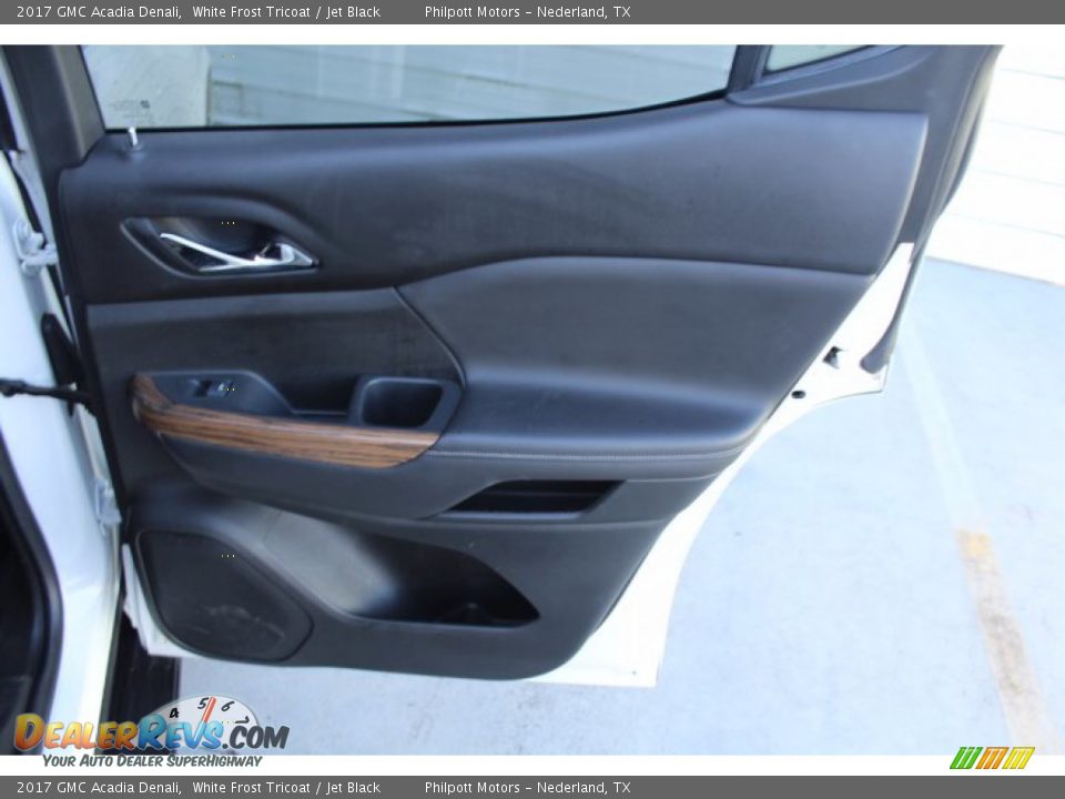 2017 GMC Acadia Denali White Frost Tricoat / Jet Black Photo #27