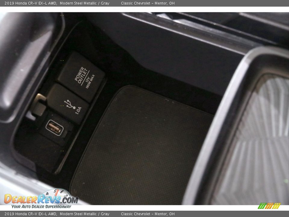 2019 Honda CR-V EX-L AWD Modern Steel Metallic / Gray Photo #24