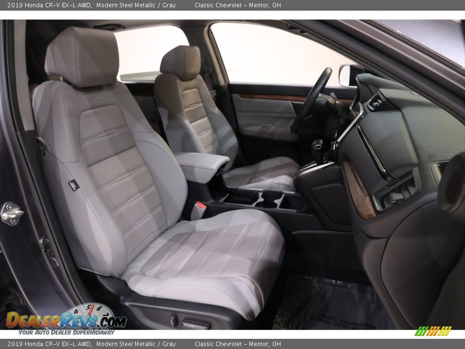 2019 Honda CR-V EX-L AWD Modern Steel Metallic / Gray Photo #25