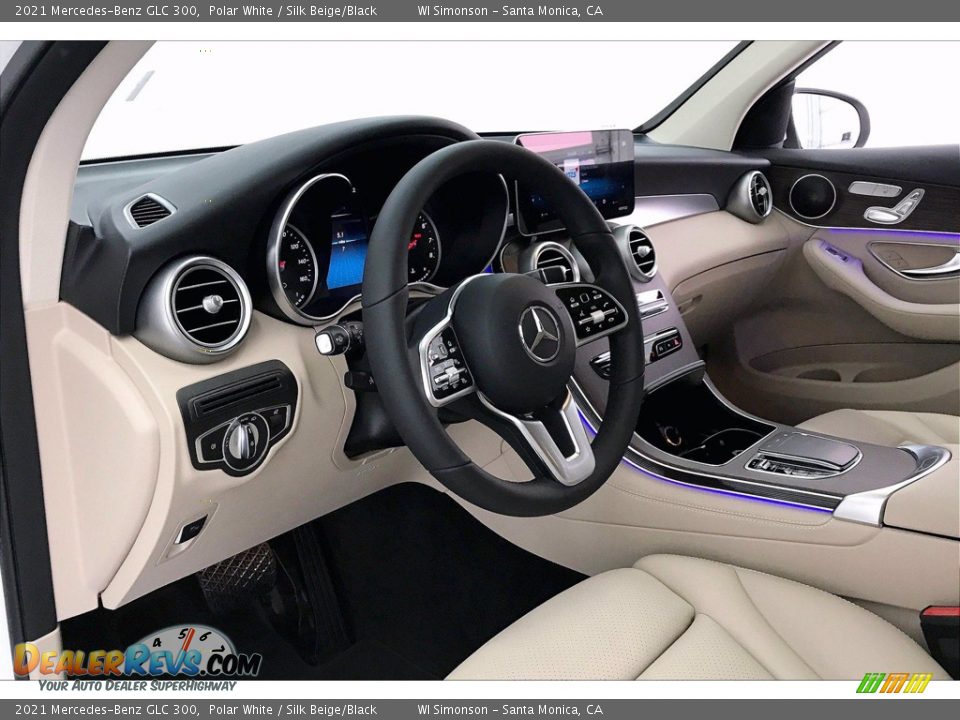 2021 Mercedes-Benz GLC 300 Polar White / Silk Beige/Black Photo #4