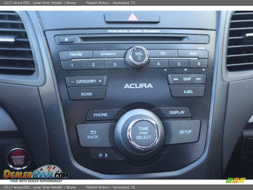 2017 Acura RDX Lunar Silver Metallic / Ebony Photo #16