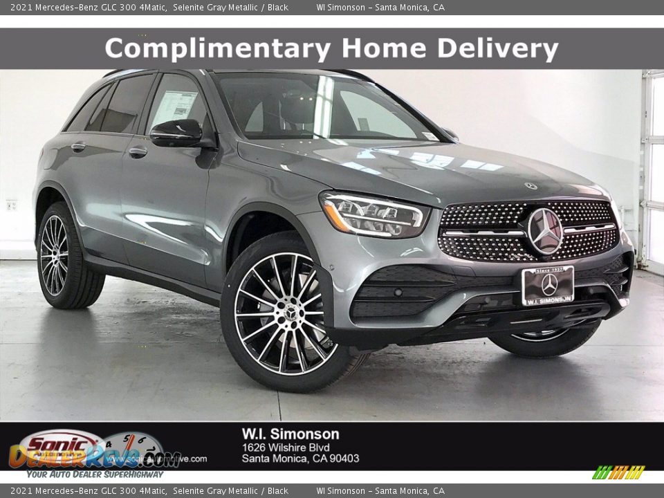 2021 Mercedes-Benz GLC 300 4Matic Selenite Gray Metallic / Black Photo #1