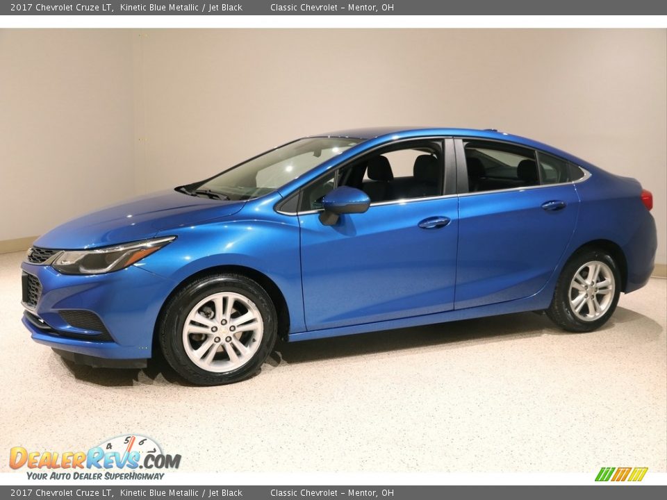 2017 Chevrolet Cruze LT Kinetic Blue Metallic / Jet Black Photo #3