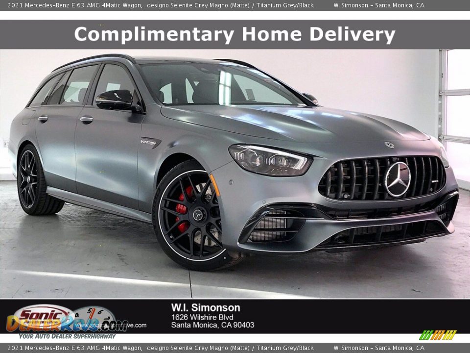 2021 Mercedes-Benz E 63 AMG 4Matic Wagon designo Selenite Grey Magno (Matte) / Titanium Grey/Black Photo #1