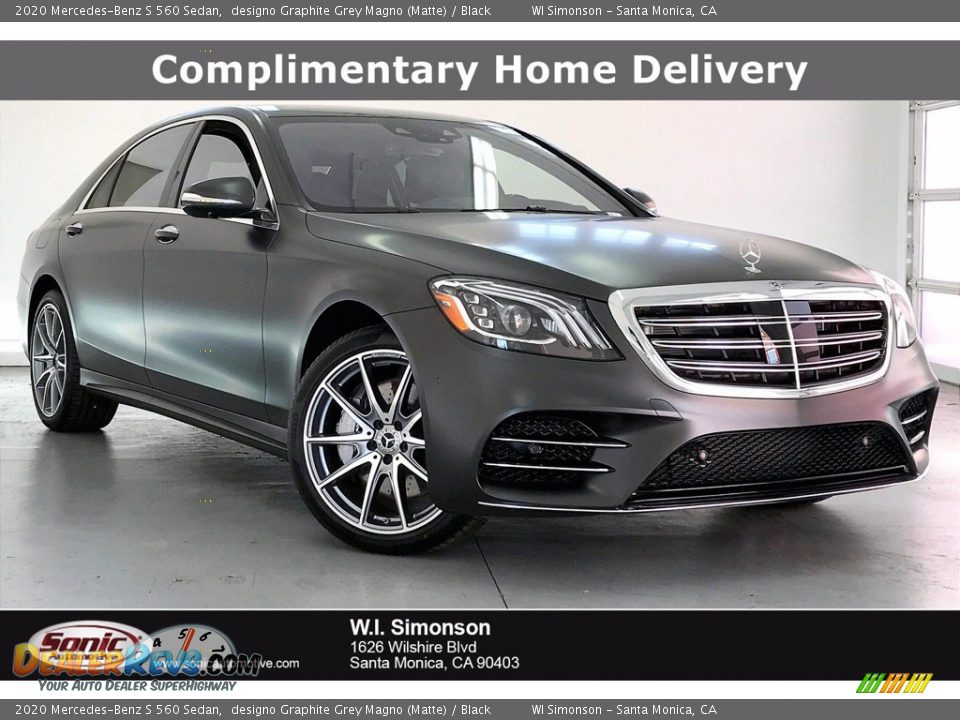 2020 Mercedes-Benz S 560 Sedan designo Graphite Grey Magno (Matte) / Black Photo #1