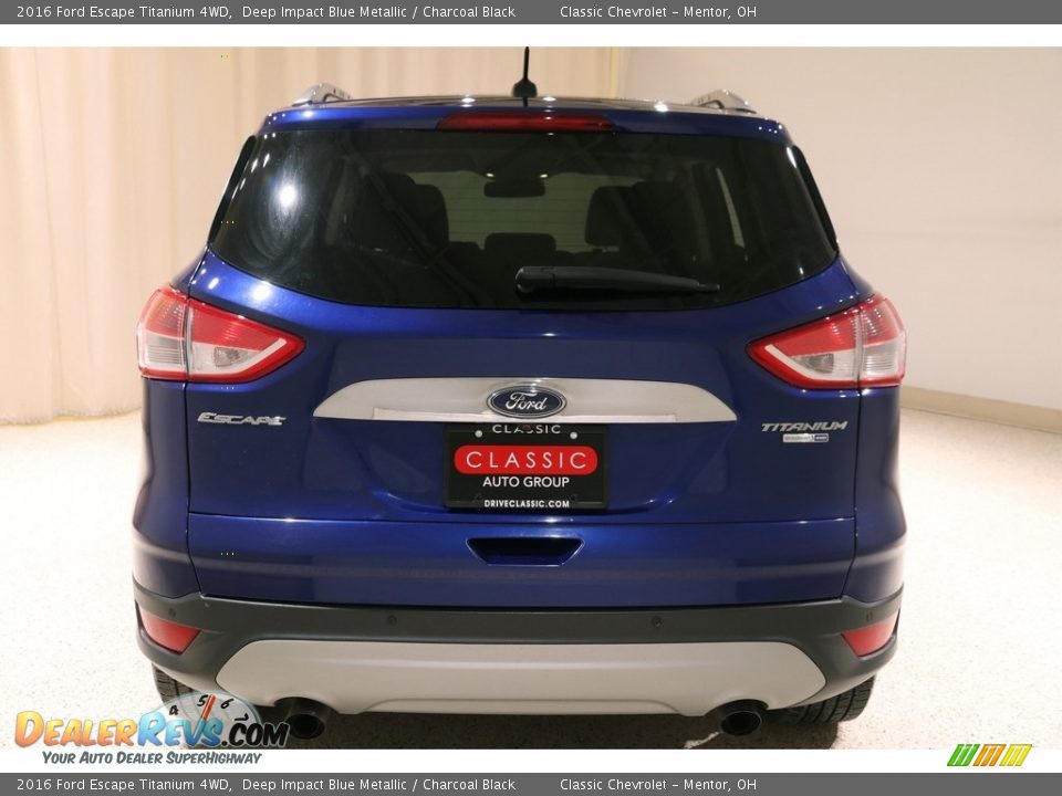 2016 Ford Escape Titanium 4WD Deep Impact Blue Metallic / Charcoal Black Photo #19