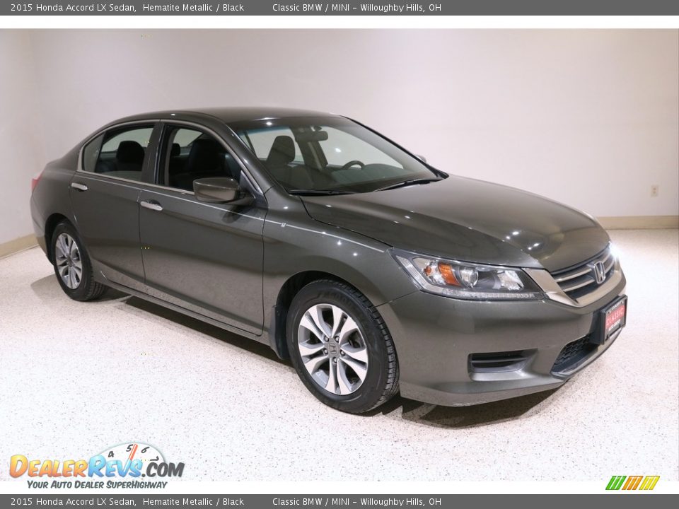 2015 Honda Accord LX Sedan Hematite Metallic / Black Photo #1