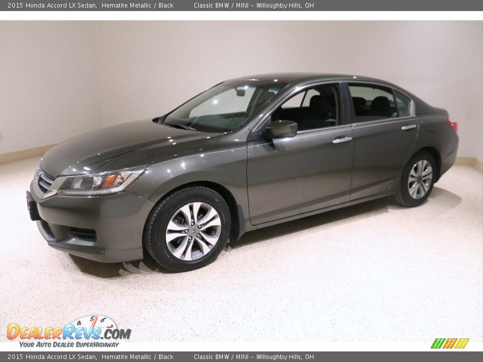 2015 Honda Accord LX Sedan Hematite Metallic / Black Photo #3