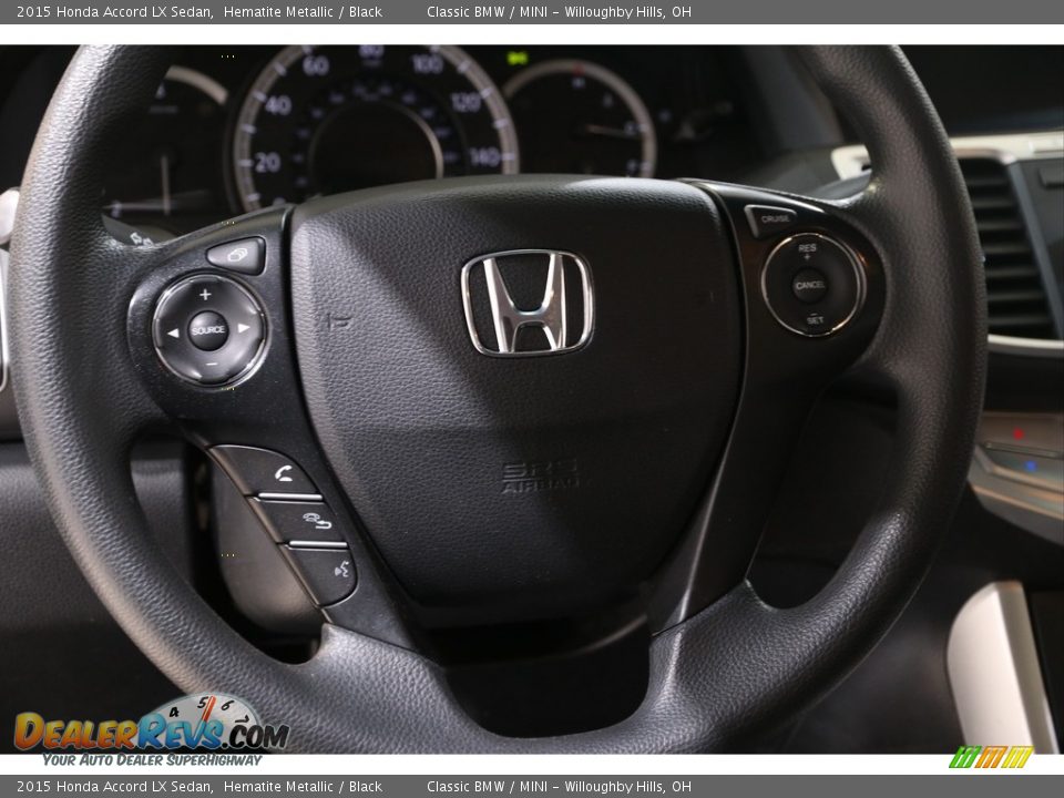2015 Honda Accord LX Sedan Hematite Metallic / Black Photo #7