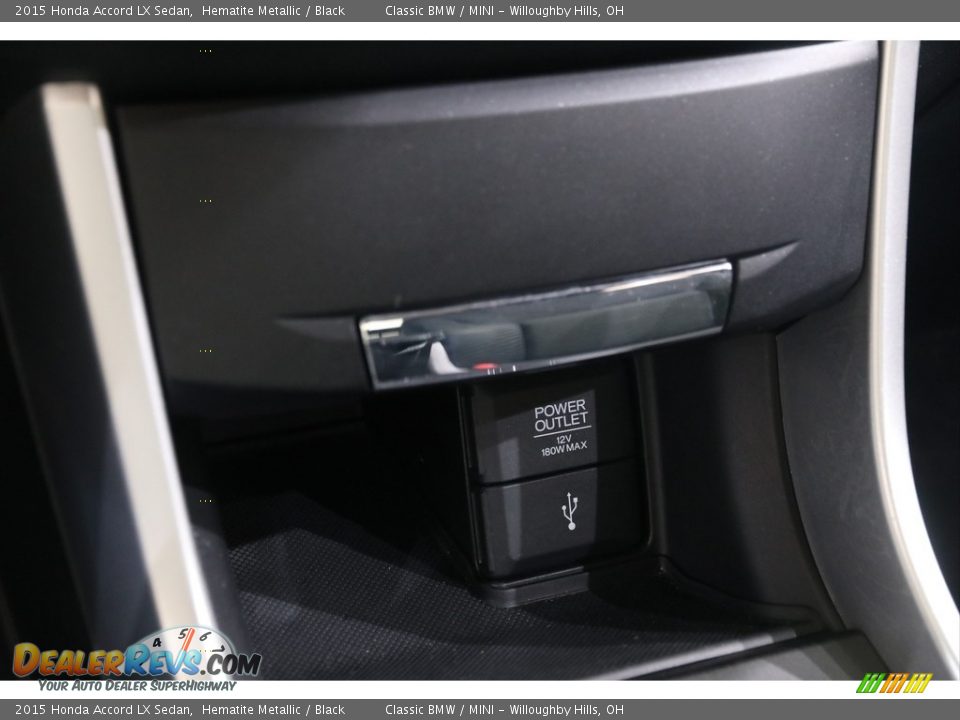 2015 Honda Accord LX Sedan Hematite Metallic / Black Photo #16