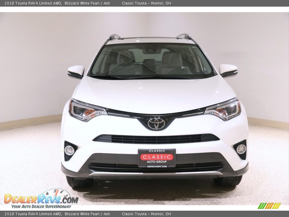 2018 Toyota RAV4 Limited AWD Blizzard White Pearl / Ash Photo #2