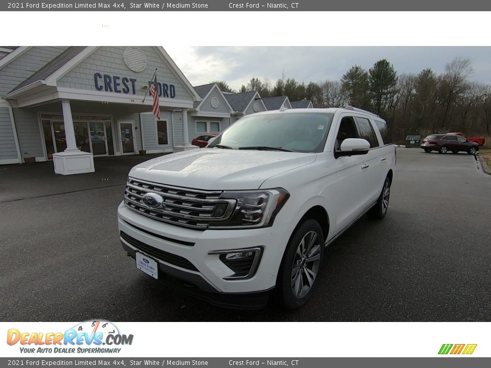 2021 Ford Expedition Limited Max 4x4 Star White / Medium Stone Photo #3