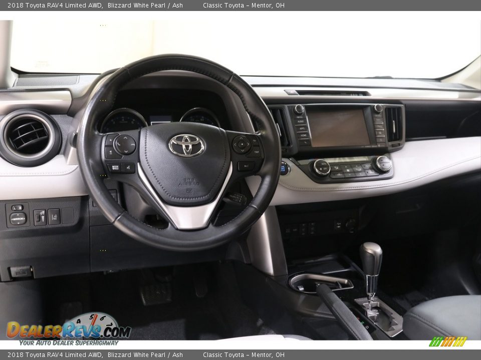 2018 Toyota RAV4 Limited AWD Blizzard White Pearl / Ash Photo #6