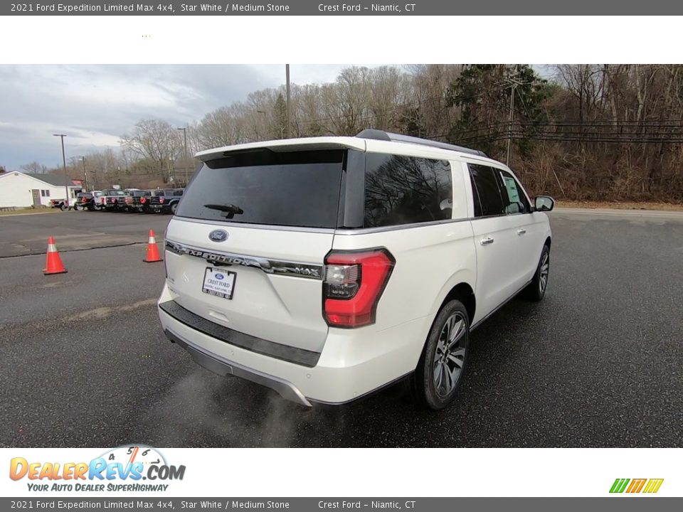 2021 Ford Expedition Limited Max 4x4 Star White / Medium Stone Photo #7