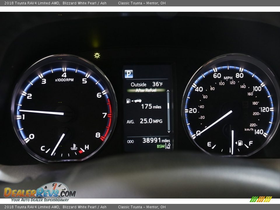2018 Toyota RAV4 Limited AWD Blizzard White Pearl / Ash Photo #8