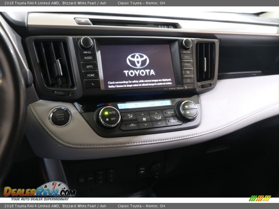 2018 Toyota RAV4 Limited AWD Blizzard White Pearl / Ash Photo #9