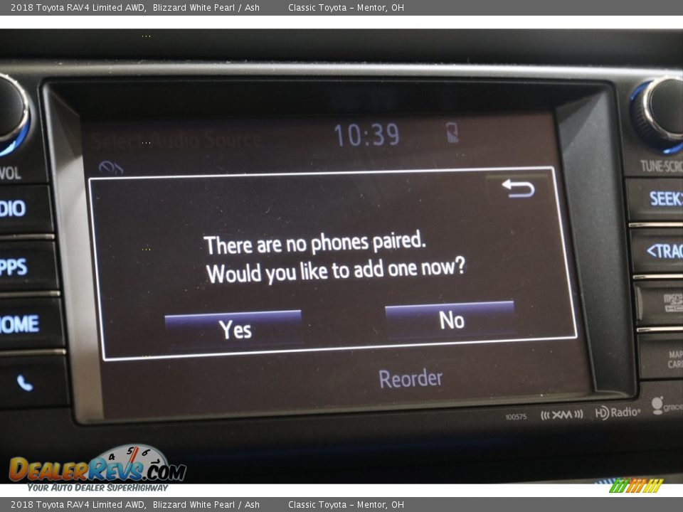 2018 Toyota RAV4 Limited AWD Blizzard White Pearl / Ash Photo #11