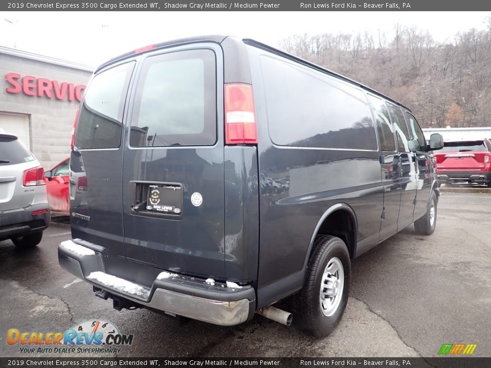2019 Chevrolet Express 3500 Cargo Extended WT Shadow Gray Metallic / Medium Pewter Photo #2