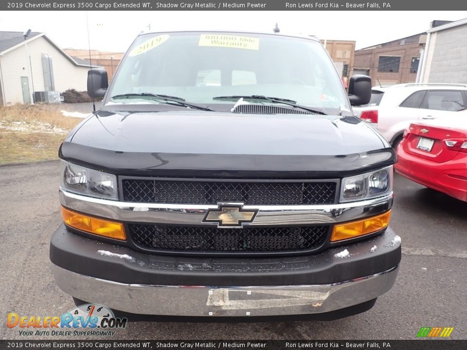 2019 Chevrolet Express 3500 Cargo Extended WT Shadow Gray Metallic / Medium Pewter Photo #4