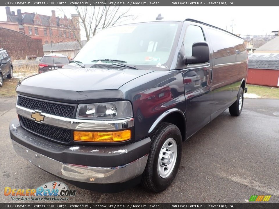 2019 Chevrolet Express 3500 Cargo Extended WT Shadow Gray Metallic / Medium Pewter Photo #5