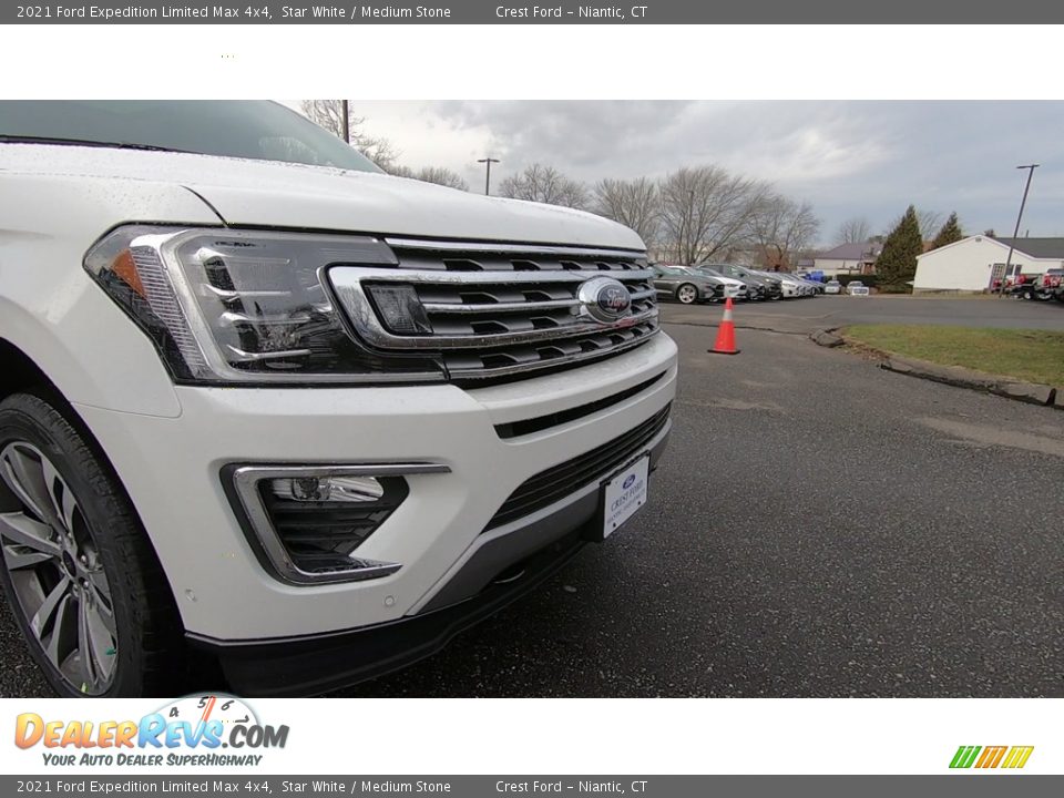 2021 Ford Expedition Limited Max 4x4 Star White / Medium Stone Photo #28