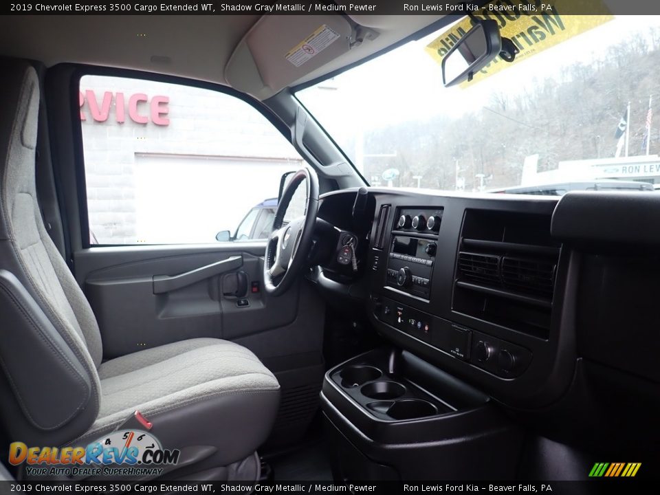 2019 Chevrolet Express 3500 Cargo Extended WT Shadow Gray Metallic / Medium Pewter Photo #10