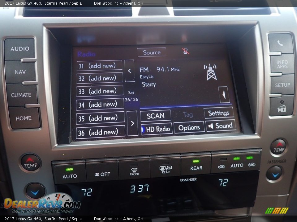 2017 Lexus GX 460 Starfire Pearl / Sepia Photo #30