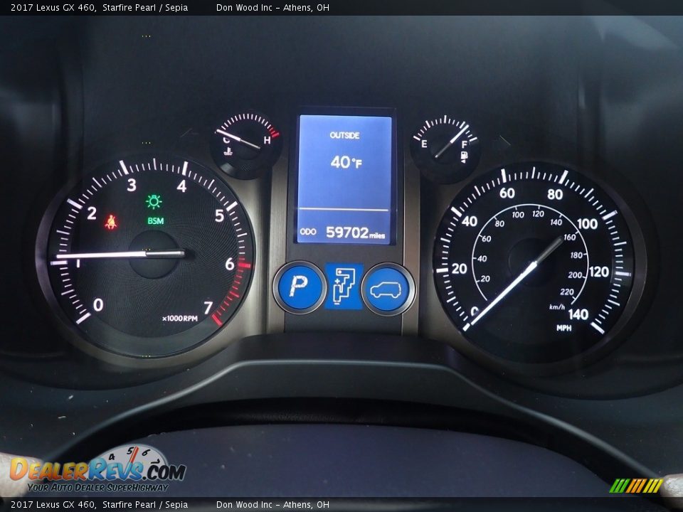 2017 Lexus GX 460 Starfire Pearl / Sepia Photo #32