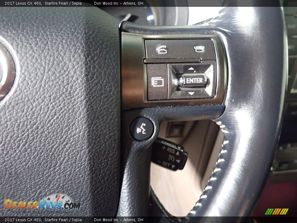 2017 Lexus GX 460 Starfire Pearl / Sepia Photo #34